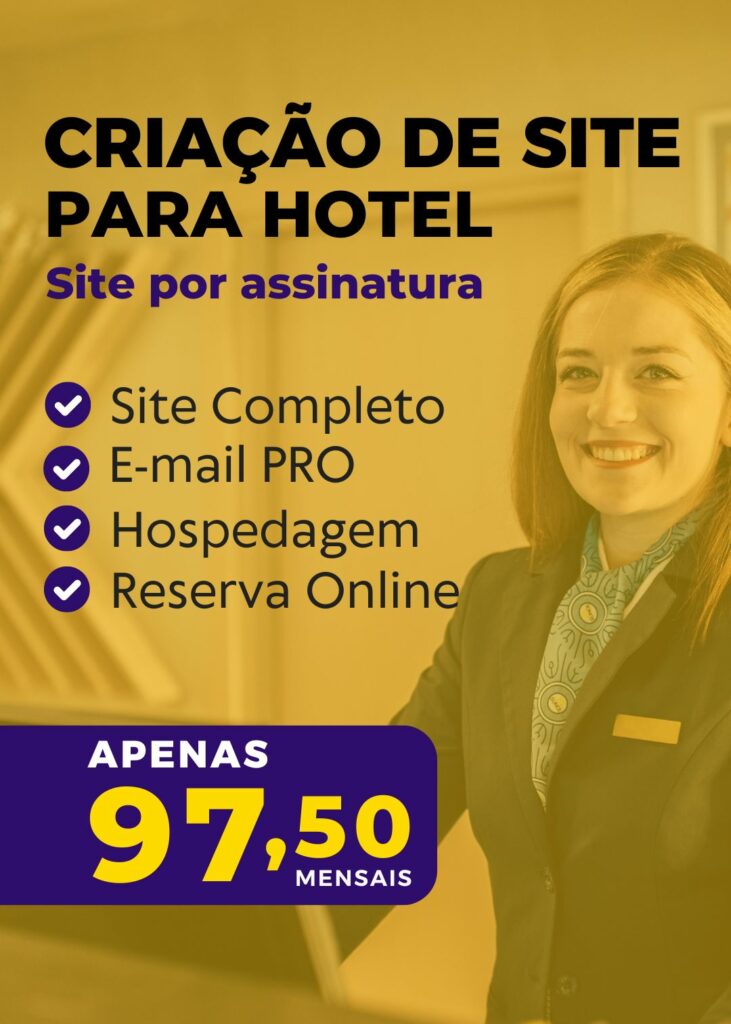 criação site hoteis e pousadas
